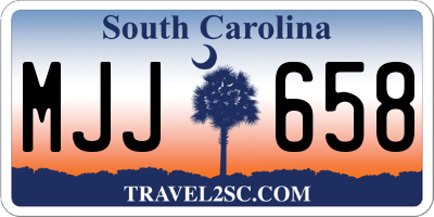 SC license plate MJJ658