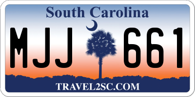 SC license plate MJJ661