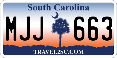 SC license plate MJJ663