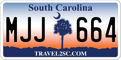 SC license plate MJJ664