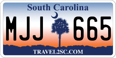 SC license plate MJJ665