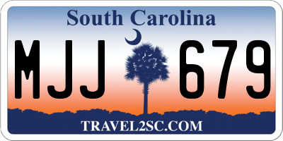 SC license plate MJJ679