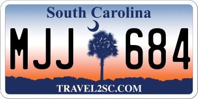 SC license plate MJJ684