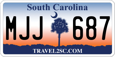 SC license plate MJJ687