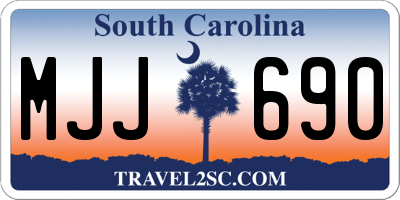 SC license plate MJJ690