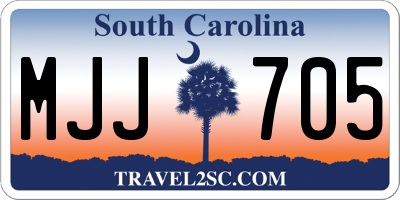SC license plate MJJ705