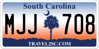 SC license plate MJJ708