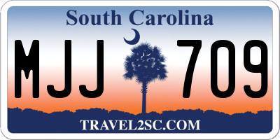 SC license plate MJJ709