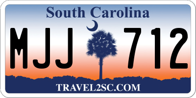 SC license plate MJJ712