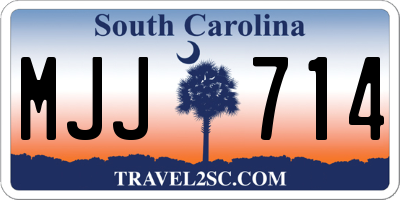SC license plate MJJ714
