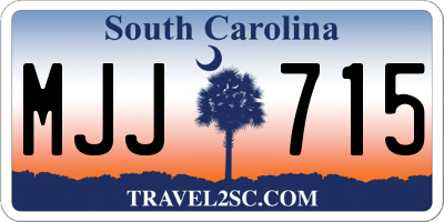 SC license plate MJJ715