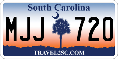 SC license plate MJJ720