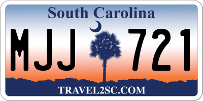 SC license plate MJJ721