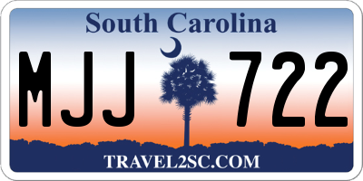 SC license plate MJJ722