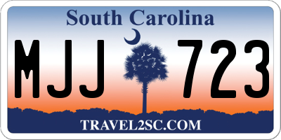 SC license plate MJJ723