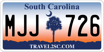SC license plate MJJ726