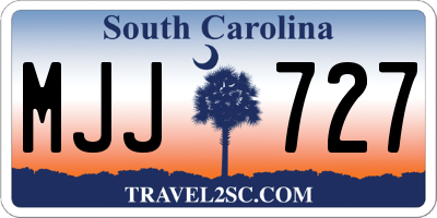 SC license plate MJJ727