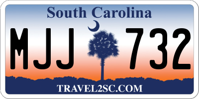 SC license plate MJJ732