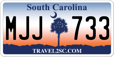 SC license plate MJJ733