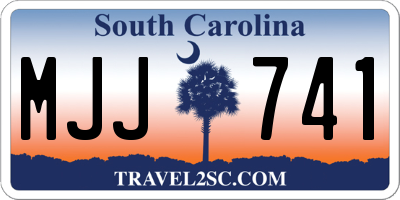 SC license plate MJJ741
