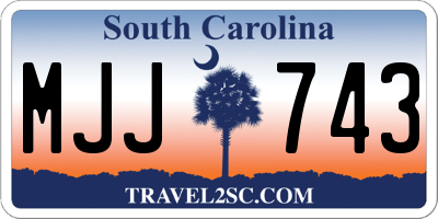 SC license plate MJJ743