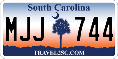 SC license plate MJJ744