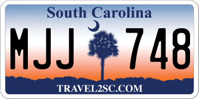 SC license plate MJJ748