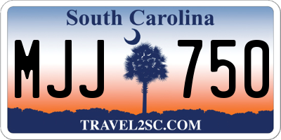 SC license plate MJJ750