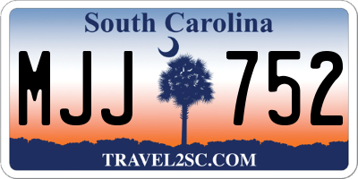 SC license plate MJJ752