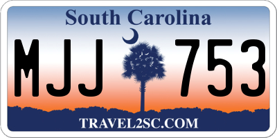 SC license plate MJJ753