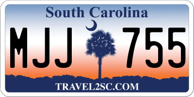 SC license plate MJJ755