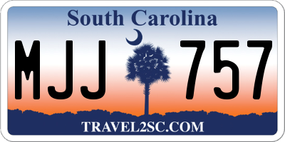 SC license plate MJJ757