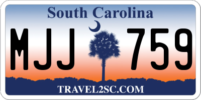 SC license plate MJJ759