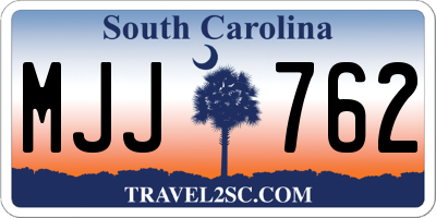 SC license plate MJJ762