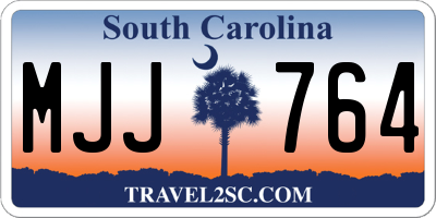 SC license plate MJJ764