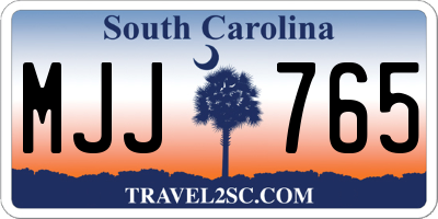 SC license plate MJJ765