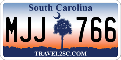 SC license plate MJJ766