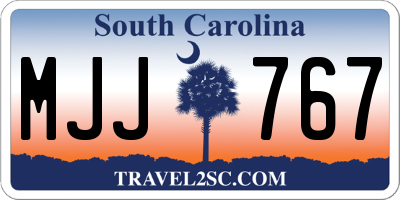 SC license plate MJJ767