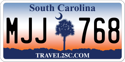 SC license plate MJJ768