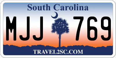 SC license plate MJJ769