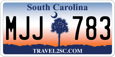 SC license plate MJJ783