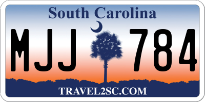 SC license plate MJJ784