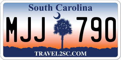 SC license plate MJJ790
