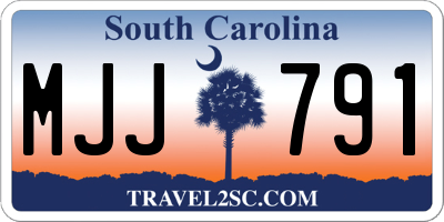 SC license plate MJJ791