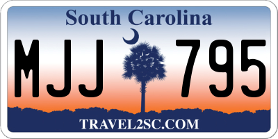 SC license plate MJJ795