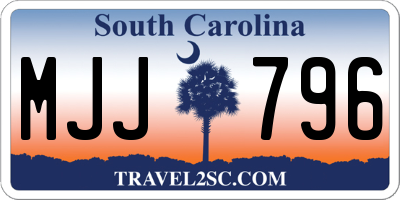 SC license plate MJJ796