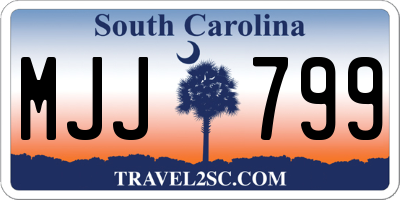 SC license plate MJJ799