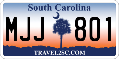 SC license plate MJJ801