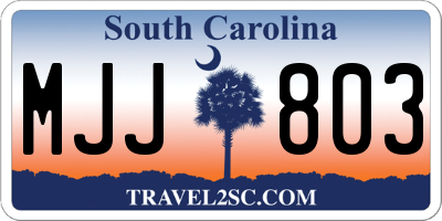 SC license plate MJJ803