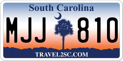 SC license plate MJJ810